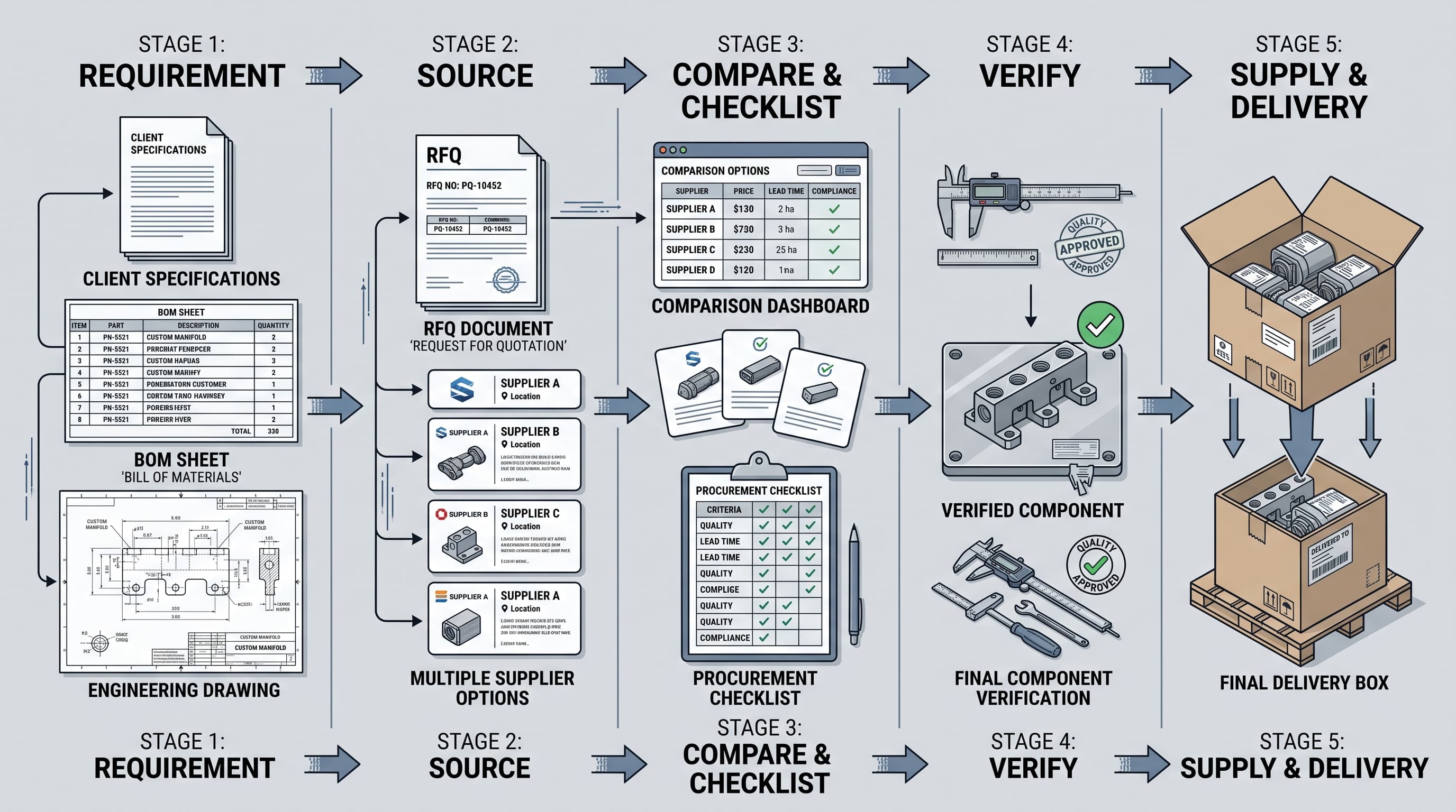 Procurement and supply workflow